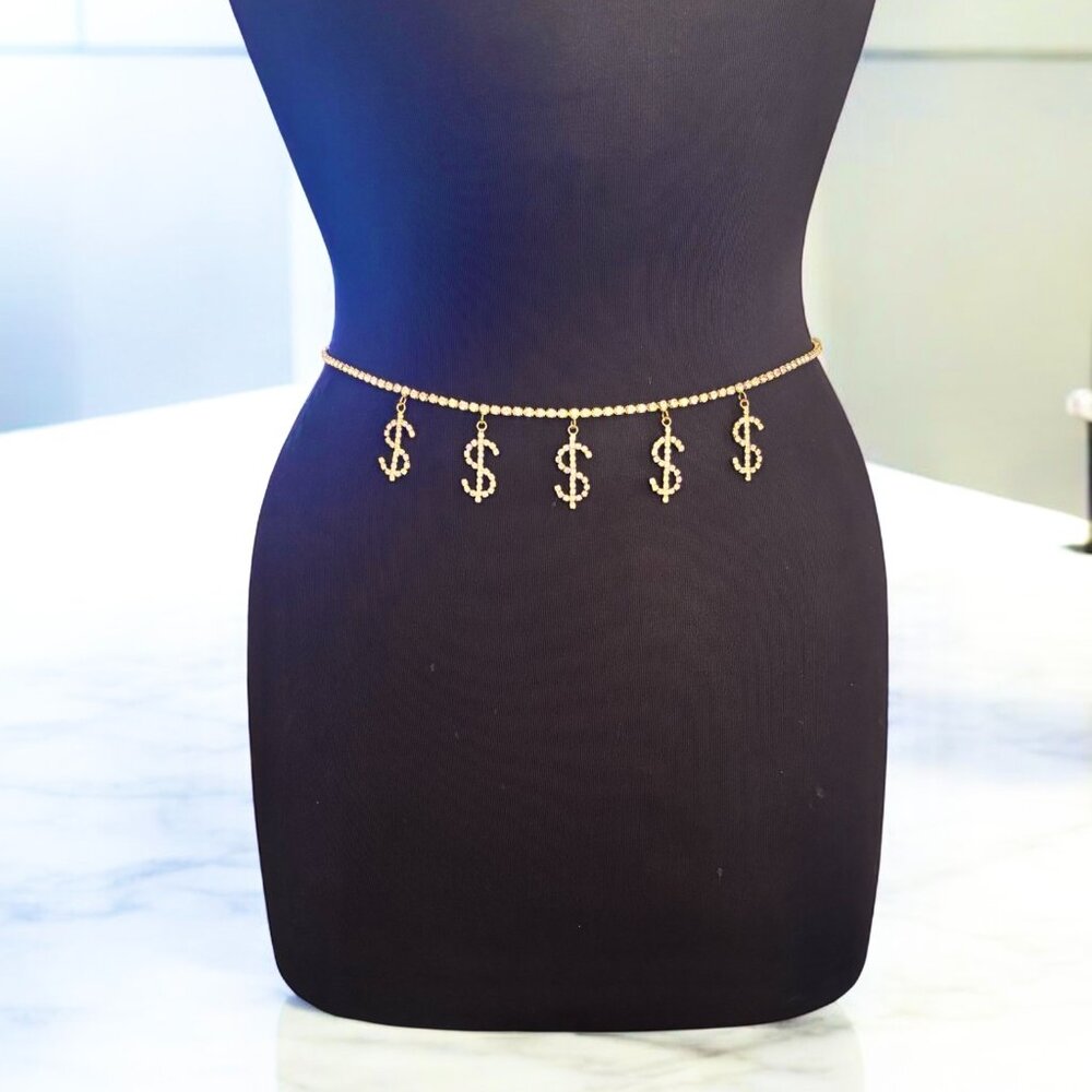 Money Sign Belly Chain - Picture 4 of 6